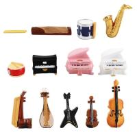 Instrumento de música en miniatura, miniviolín de resina, adornos decorativos para casa de muñecas, manualidades, manualidades, hogar, Bar - details 0