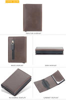 Cartera de Cuero de Calidad para Hombre, Cartera RFID Antirrobo, Billetera para Hombre,regalos para hombres - details 6
