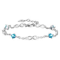 Pulsera de plata de ley  de alta calidad para mujer, cadena multiestilo para fiesta de boda, regalo de joyería hermosa - details 8