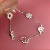 Nuevo estilo S, perla de cabeza de pan de plata pura para mujer, pulsera de donut Bestie de nicho 2024, joyería - details 5