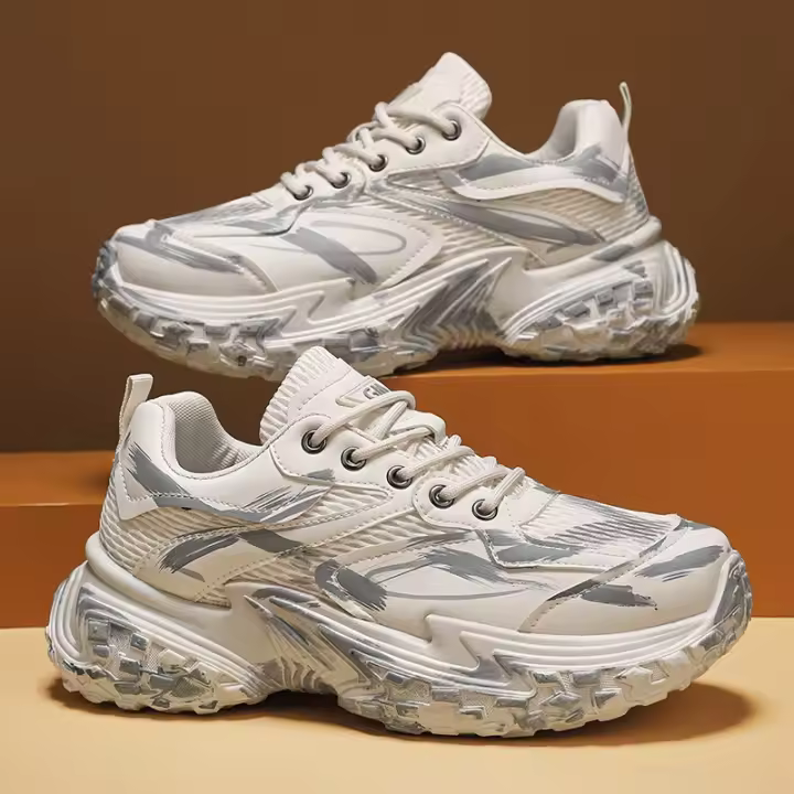 Nuevos Zapatos Deportivos Para Hombre Transpirables Antideslizantes Casuales Plataforma Resistente Al Desgaste Suela Suave Para Caminar - 1