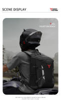 Mochila para casco de motocicleta MOTOCENTRIC, mochila para Motocross de gran capacidad de 28L para hombre, mochila impermeable para viajes al aire libre, mochila reflectante para moto - details 15