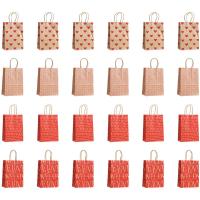 Bolsas de regalo para el Día de San Valentín, bolsas de dulces con asas, corazón, amor, bolsas de papel para boda y San Valentín, M 24 piezas - details 0