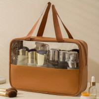 Bolsa De Maquillaje Transparente Y Resistente Al Agua De PU Gran Capacidad Bolsa De Almacenamiento Para Viajes Y Uso Diario - details 2