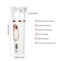 Pulverizador de niebla de mano, Nano instrumento de belleza, Mini humidificador hidratante, cuidado de la piel, pantalla LED, va - details 3
