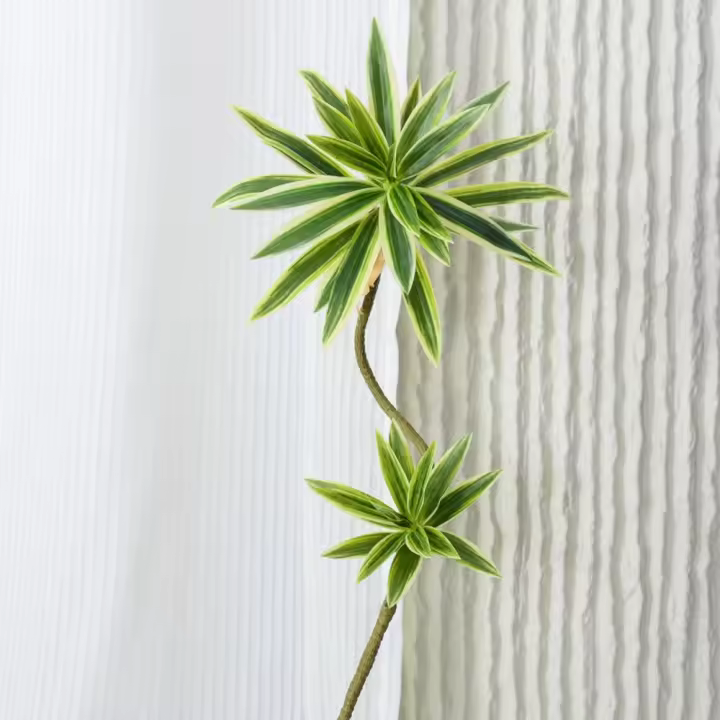 Rama de plantas artificiales grandes, elegante, tacto Real, hojas de bambú falsas, plantas verdes realistas, regalos de inauguración de la casa - 1