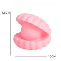 Mini luz de noche con forma de mejillón de perlas de colores, lámpara de concha de dibujos animados, mesita de noche para dormitorio de niña y niño, luz decorativa de escritorio, 1 unidad - details 1
