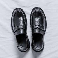 Zapatos de cuero antideslizantes y transpirables del estilo de los hombres del pie de la cala, zapatos casuales de suela gruesa para los hombres - details 7