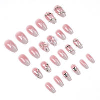 Uñas postizas de cobertura total, 24 piezas, perfectas para salón de uñas profesional, arte DIY - details 5