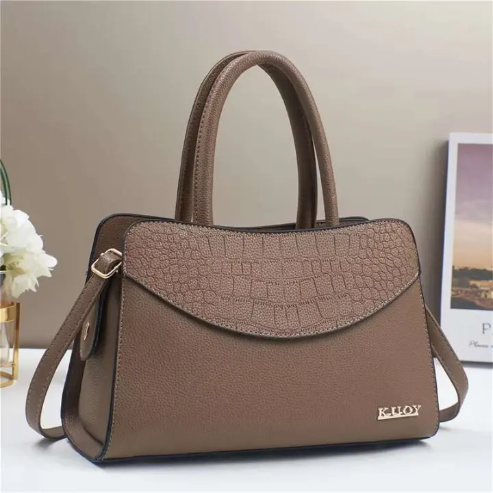 Bolso de mano de PU de alta gama para mujer a la moda con bolso de hombro diagonal de gran capacidad y cierre de cremallera 21480 - 1