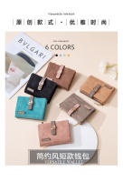 【Gran capacidad multicapa】 2025Nueva cartera corta plegable mate para mujer Diseño de nicho Cartera de estudiante de moda simple Tarjetero Color sólido - details 0