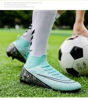 Zapatos deportivos de entrenamiento anchos para fútbol TF AG FG de tobillo alto antideslizantes Foo para interiores de césped para hombres y mujeres - details 6