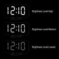 Despertador y base de carga 2 en 1, reloj Digital, puede cargar el teléfono, pantalla LED, espejo, Snooze - details 20