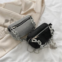 Bolso de Mano con Diamantes y Resplandor para Mujeres Bolso de Hombro Bolso de Señora Bolso Cruzado con Cadena de Cristal - details 11