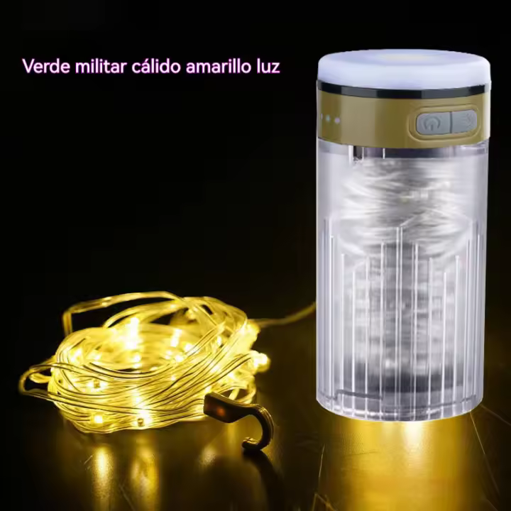 Lampara led recargable camping Portátil atmosphere Regalos de Navidad al aire libre multifunción Faroles carpa - 1