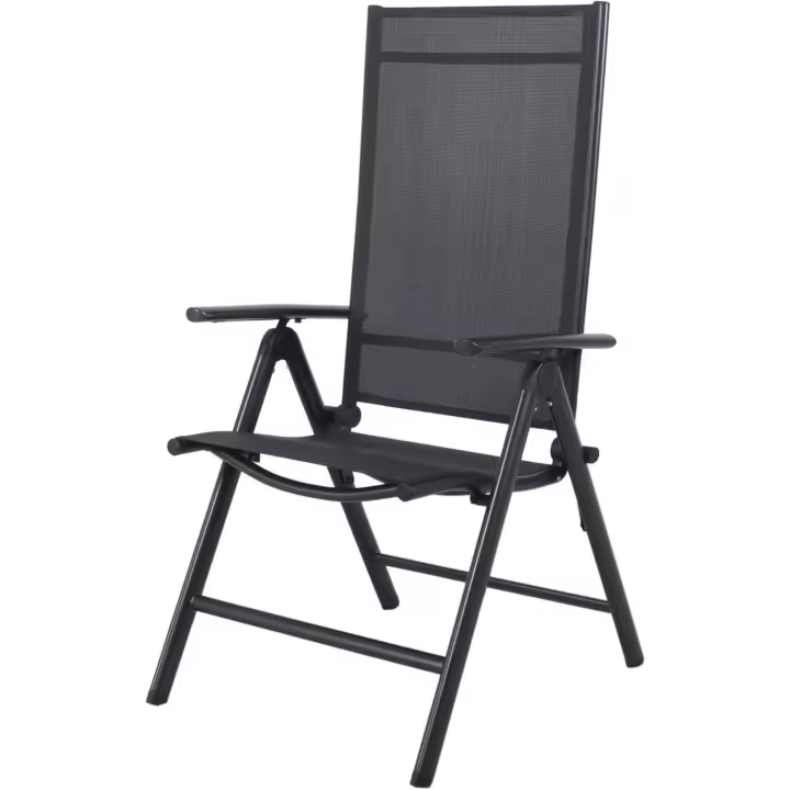 Silla plegable de aluminio , 67 x 59 x 113 cm - 1