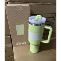 Termo de 40 oz con aislamiento al vacío, tapa y pajita para café y smoothies, acero inoxidable duradero de gran capacidad - details 4