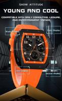 Reloj Digital Multifuncional de Lujo Premium 2025 Reloj de Moda para Hombres a Prueba de Agua con Correa de Cuero Función de Alarma Estilo Trendy - details 13