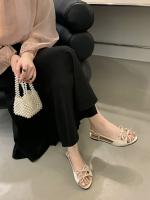 Zapatillas súper geniales, nuevo estilo de hadas de cabeza redonda abierta, sandalias planas de moda - details 15