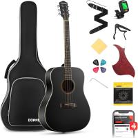 Guitarra Acústica de Adulto Guitarra Cutaway 4/4 Kit Dreadnought 41 Pulgadas de Principiante con Cuerde Afinador Cejilla Sunburst - details 6