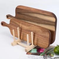 Tablas de cortar de madera gruesas, herramientas de cocina antimoho, tabla de charcutería con mango, tabla de queso de madera para platos de pan y fruta - details 13