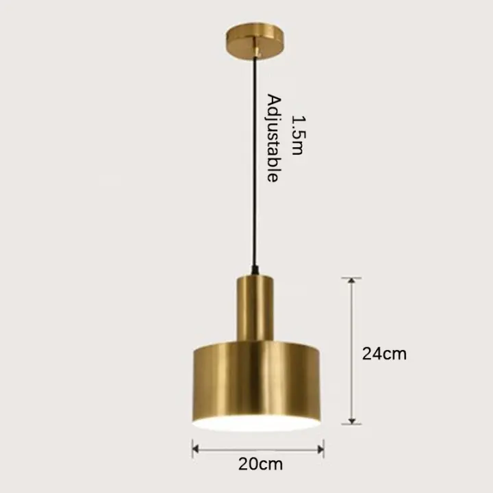 Lámpara Colgante de Estilo Medio Siglo Moderno Dorado Iluminación y Decoración para Cocina, Bar, Comedor, Café - 1