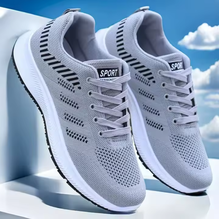 Zapatillas de Correr de Malla Transpirable de Verano Zapatillas Deportivas Informales para Hombres - 1