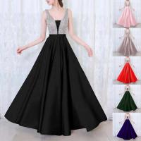 Elegante Vestido de Noche de Secuencia Corte Alto y Vibrante para Mujeres - details 0