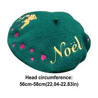 Para mujer boina sombrero decoración moda ciervo pan de jengibre hombre patrón artista gorros sombreros para Navidad - details 8