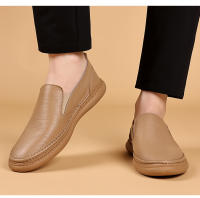 Primera capa de cuero de vaca zapatos casuales para hombres zapatos blancos transpirables para hombres zapatos - details 15