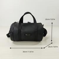 Bolso deportivo informal para hombre, bolso de hombro único, bolso de fitness para hombre, bolso de cartero, bolso cruzado para hombre, bolso portátil, mochila pequeña negra que puede contener teléfono móvil, llaves, monedas y artículos pequeños, adecuado - details 0