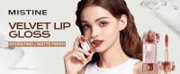 Mistine Cream Thai latte Seda no pegajosa de larga duración Bruma suave Acabado mate Tinte labial Brillo M03 Guayaba recién preparada 0.1 fl oz - details 0