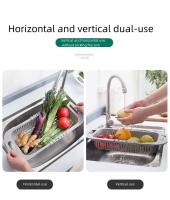 Fregadero Retráctil Multifuncional Cesta de Cocina para Lavar Frutas y Verduras - details 6