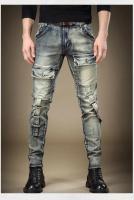 Jeans de Motocicleta Denim Pantalones Azules para Hombres de Alta Calidad con Bolsillos Elásticos - details 3
