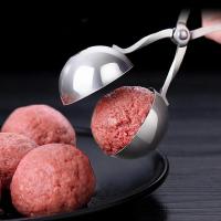 Herramienta de fabricación de bolas de carne, Clip de acero inoxidable, cuchara moldeadora de bolas redondas - details 0