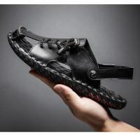 Sandalias de cuero para hombre, zapatos informales antideslizantes, cómodos, para playa y deportes, para verano - details 21