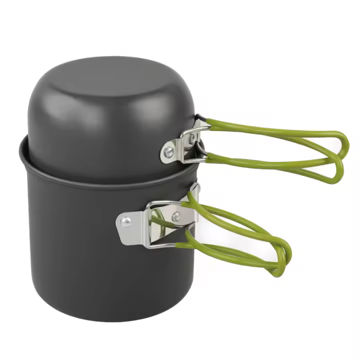 Juego de Cocina de Camping Ultraligero Conjunto de Ollas y Utensilios para Cocinar al Aire Libre en Senderismo y Picnic - 1