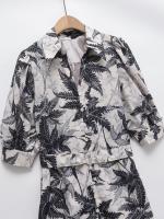 Ropa de mujer europea y americana popular temperamento francés ligero femenino vestido de gasa estampado de lujo - details 3