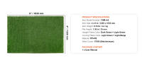 SucceBuy Alfombra de césped artificial - 35 mm de grosor, césped verde para decoración de patio y césped, fácil de limpiar, orificios de drenaje, ideal para el hogar en interiores y exteriores, tapetes para perros - details 5
