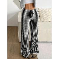 Pantalones de mujer con cintura elástica a rayas, talla única, recién llegados de otoño - details 18