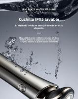 Nueva Pantalla Digital Pequeña Pistola de Afeitar de Acero Afeitadora Eléctrica Recargable Multifuncional Cortadora de Barba de Todo el Cuerpo Lavable con Agua - details 10