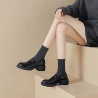Mocasines de Plataforma de Estilo Británico Zapatos Perezosos para Mujer de Un Pedal - details 17