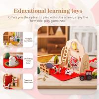 Bloques de apilado de animales de granja para bebés, juguetes educativos Montessori, bloques de construcción - details 2