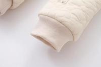 2025 Otoño Invierno bebé recién nacido mameluco más mono con capucha de terciopelo para niños 0-2 años mono de invierno para niñas trajes de bebé - details 16