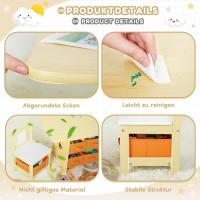 Muebles para Niños Pequeños Con 2 Sillas Espacio de Almacenamiento Juegos Preescolar - details 4