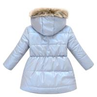 Manténgase abrigado y parece con estilo: chaqueta térmica con capucha para niña con acolchado alternativo de plumón para invierno - details 32