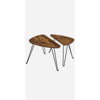 Centro Redonda, Mesa de Cristal con Marco de Acero, Mesa de Salón, Mesa de Café, Negro LGT021B01 - details 14