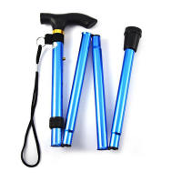 Bastón Telescópico De Aleación De Aluminio Para Senderismo Y Trekking Plegable Con Punta De Goma Para Ancianos Color Negro/Cobre - details 29