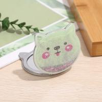 Espejo de maquillaje de doble cara de gato, espejo de mano portátil con lentejuelas de dibujos animados, regalo para niña, espejo de maquillaje de doble cara de bolsillo - details 8