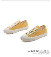 Zapatos de lona con almohadilla de piel de cerdo, zapatos individuales casuales de fondo plano para mujer, zapatos pequeños blancos versátiles - details 6